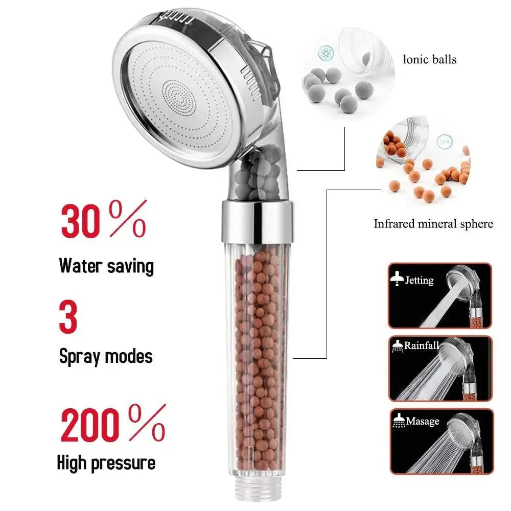 Zhangji High Pressure Spa Shower Head Water Saving Luxury