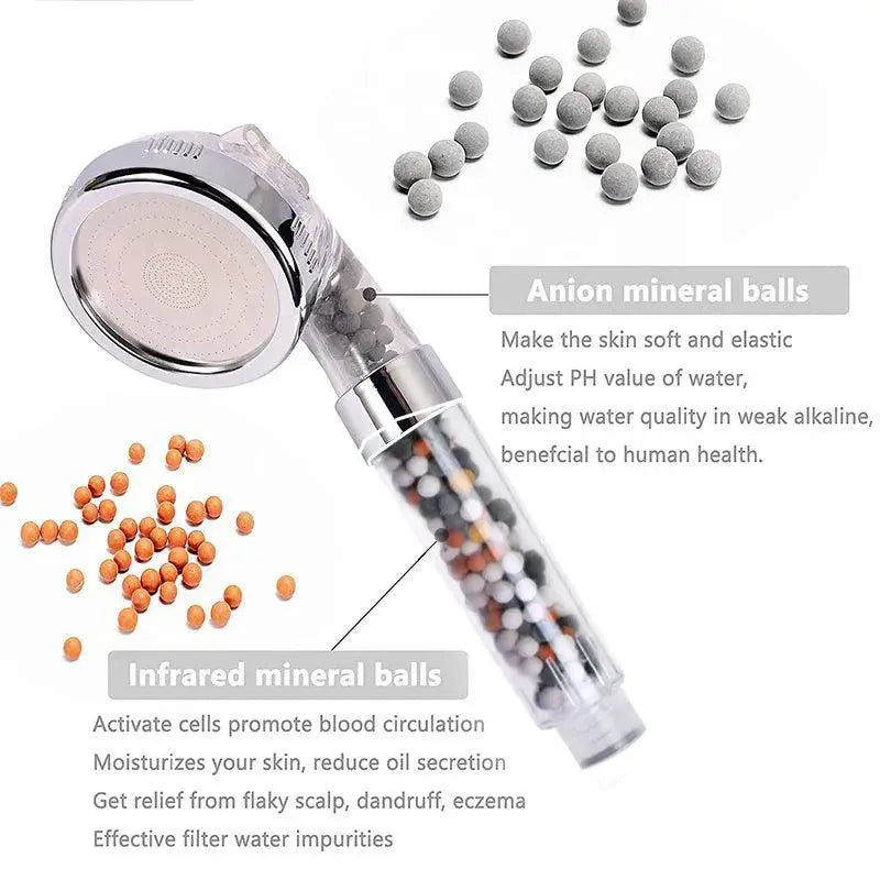 Zhangji High Pressure Spa Shower Head Water Saving Luxury