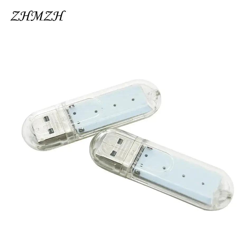 ZHMZH USB Mini 3LED Reading Light 1.5W Book Night Lamp