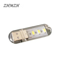 ZHMZH 3LEDs 1.5W Reading Lamps USB Night Lights Mini Book Light