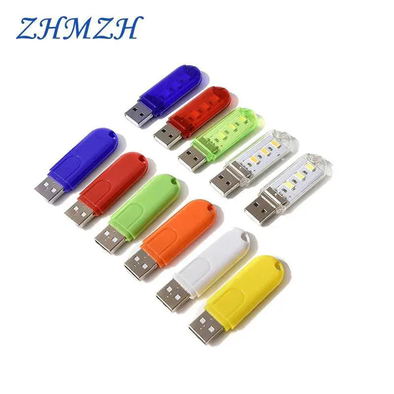 ZHMZH USB Mini 3LED Reading Light 1.5W Book Night Lamp
