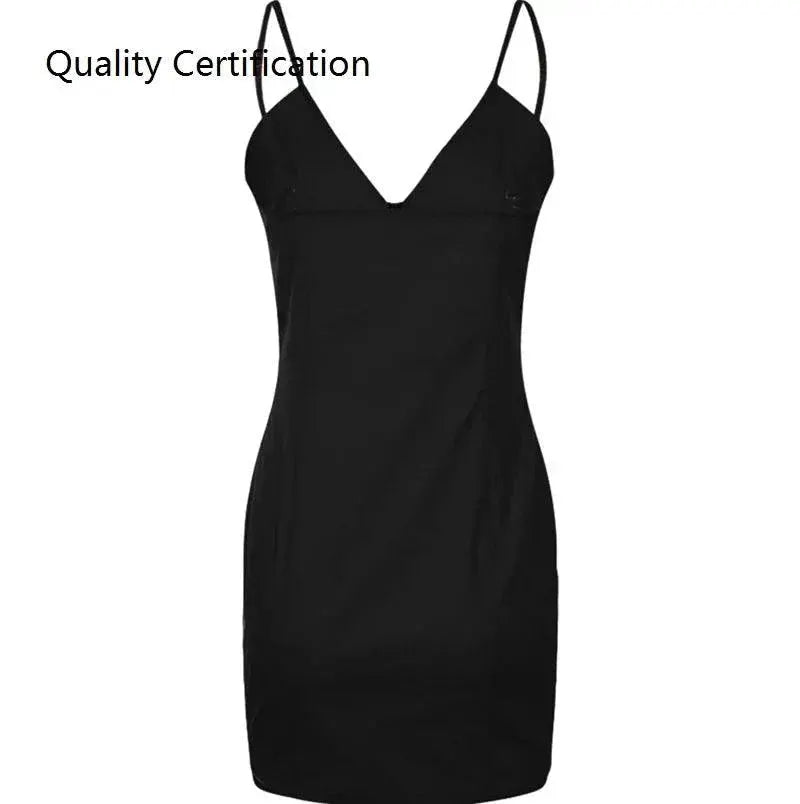 Zipper Party Dress With V Collar For Women Club Wear