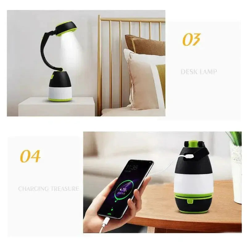ZK20 Multi Function LED USB Rechargeable Camping Light Lamp