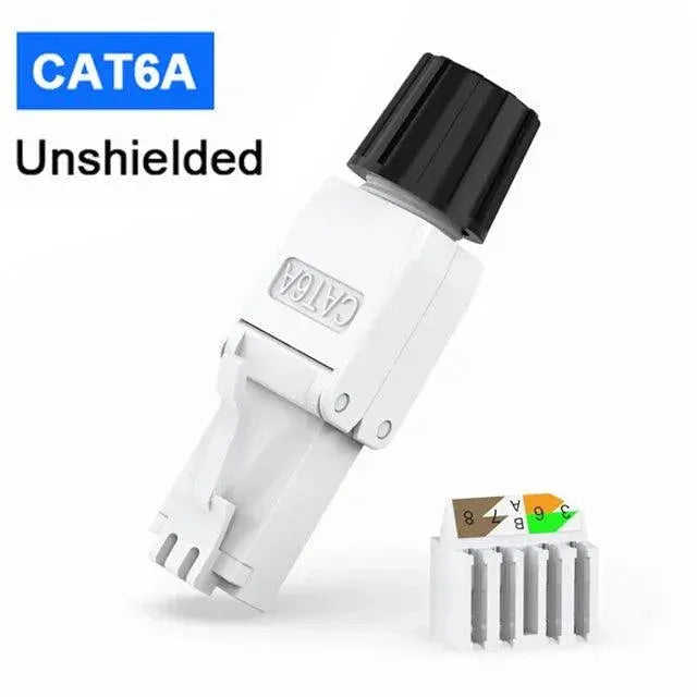 Toolless RJ45 Plug High Speed Cat Connector Solution