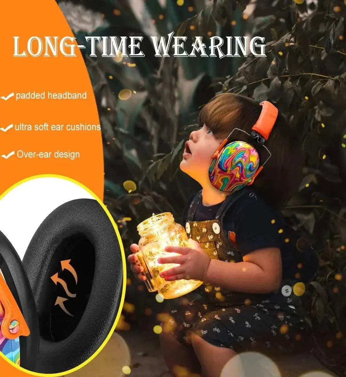 ZOHAN Kids Noise Canceling Earmuffs Adjustable Protection