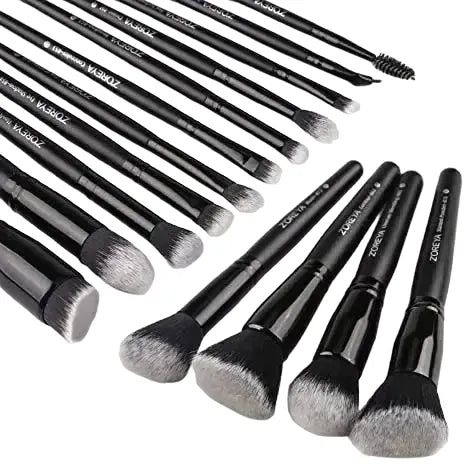 Flawless Finish Makeup Brushes for Pros — 15pcs
