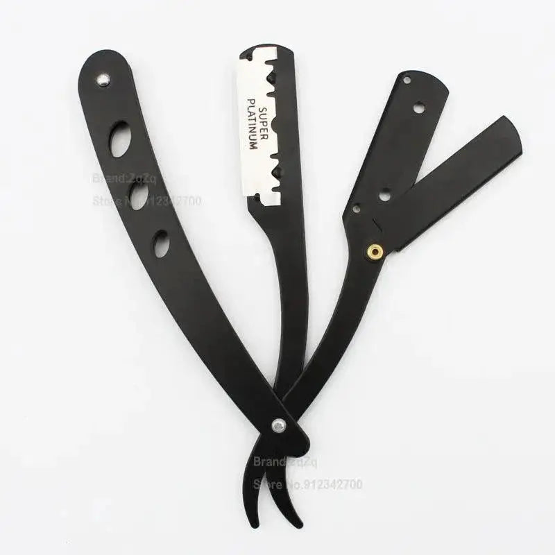 ZqZq Stainless Steel Straight Edge Razor Kit Precision Tool